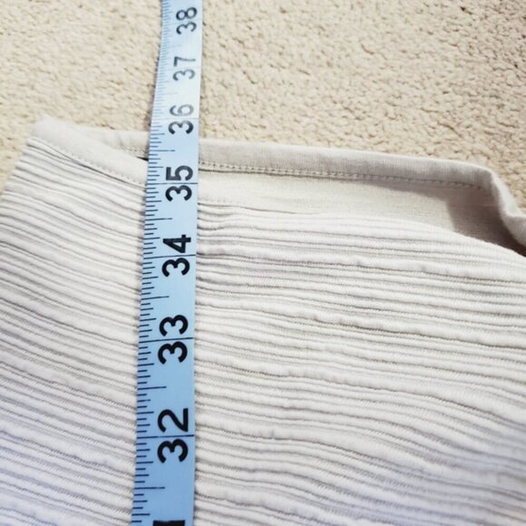 T Tahari Ribbed Minimalist Neutral Long Lined Blazer Coat XS - Picture 7 of 9